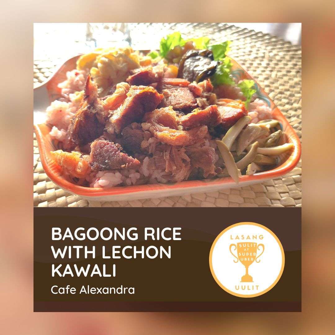 Bagoong rice with lechon kawali