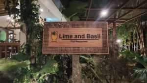 lime and basil signage