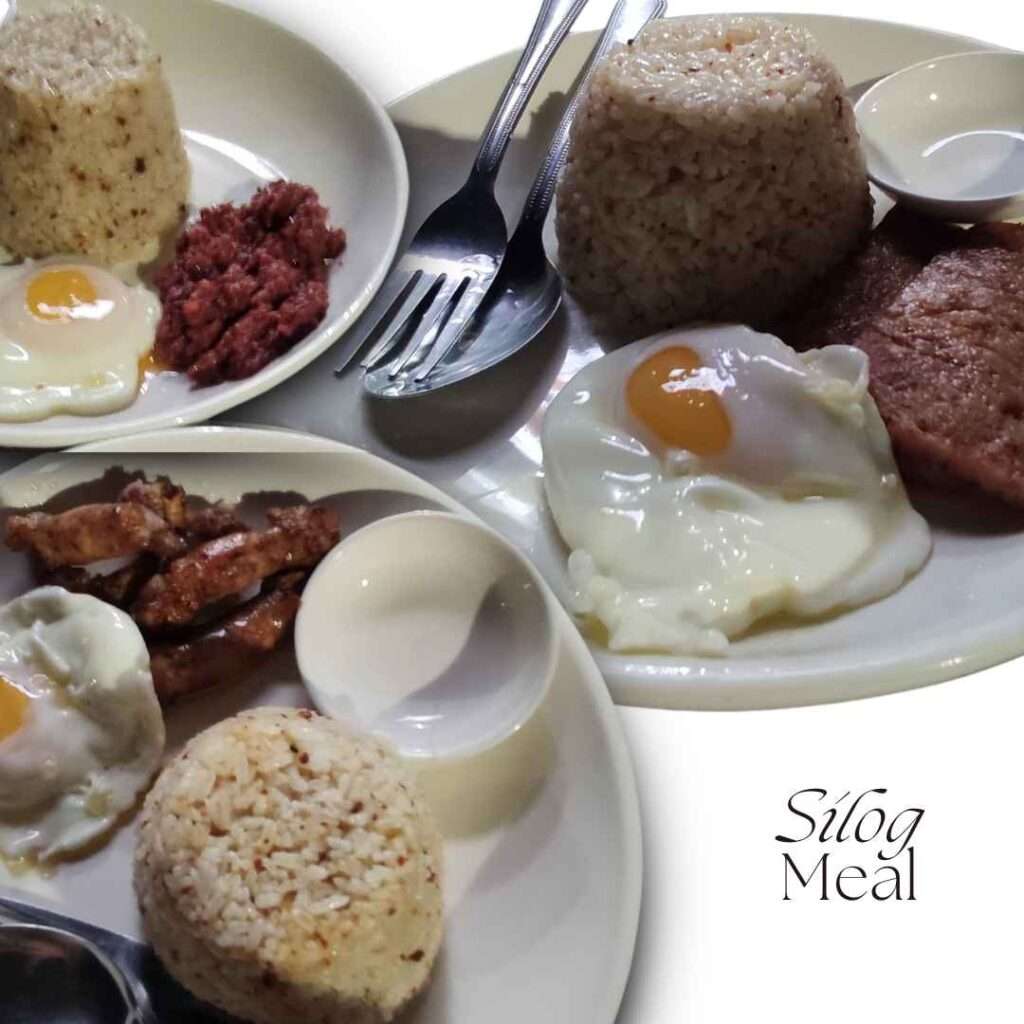 Some of different silog meals that you can find in We Deliver in Los Banos
